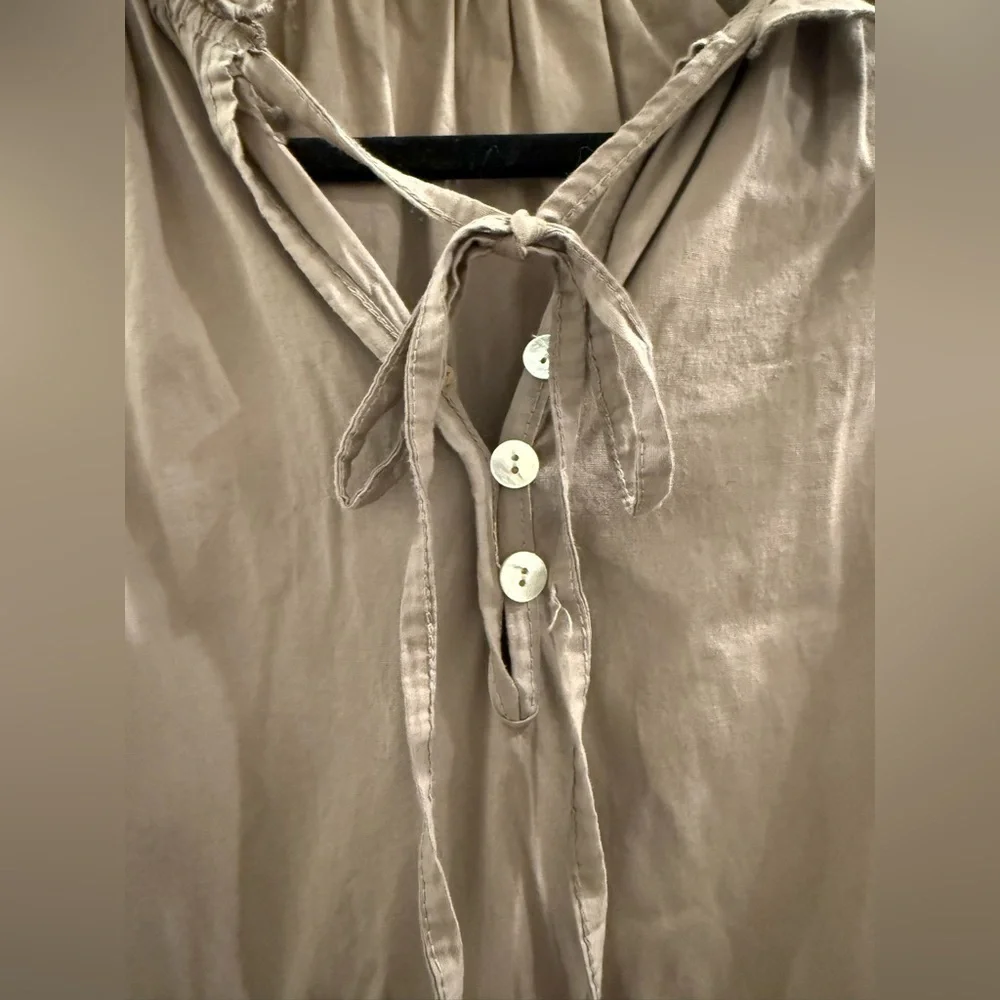 SOFIA COLLECTIONS madrid dress short sleeve mini in taupe one size fits most - Picture 5 of 8